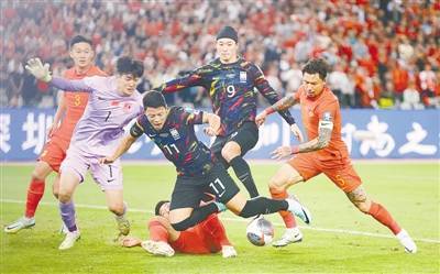 世预赛：中国男足主场不敌韩国队